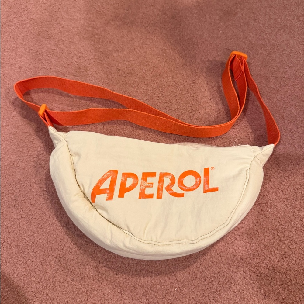 New Aperol Cream and Orange Crossbody Bag